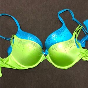 Victoria’s Secret satin sequin bras size 32C